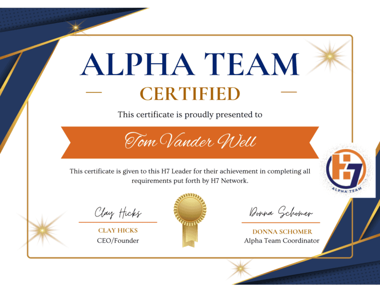 New H7 Alpha Team Lead for the new H7 B2B Iowa