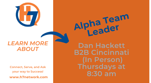Foster growth and connect with Dan Hackett at The Profit Architect. Dan leads H7 Network's B2B Cincinnati group on Thursdays at 8:30 am.